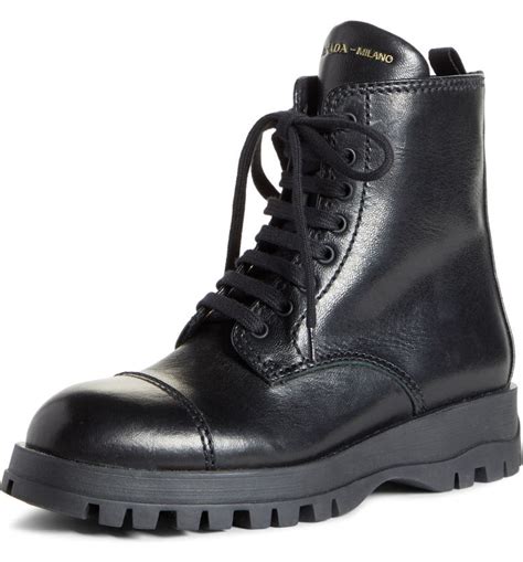 prada combat lace up boots|prada chelsea boots women's.